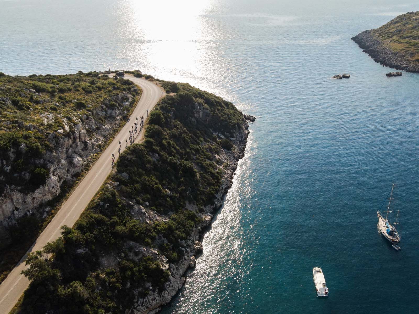 drone shot of Zakynthos